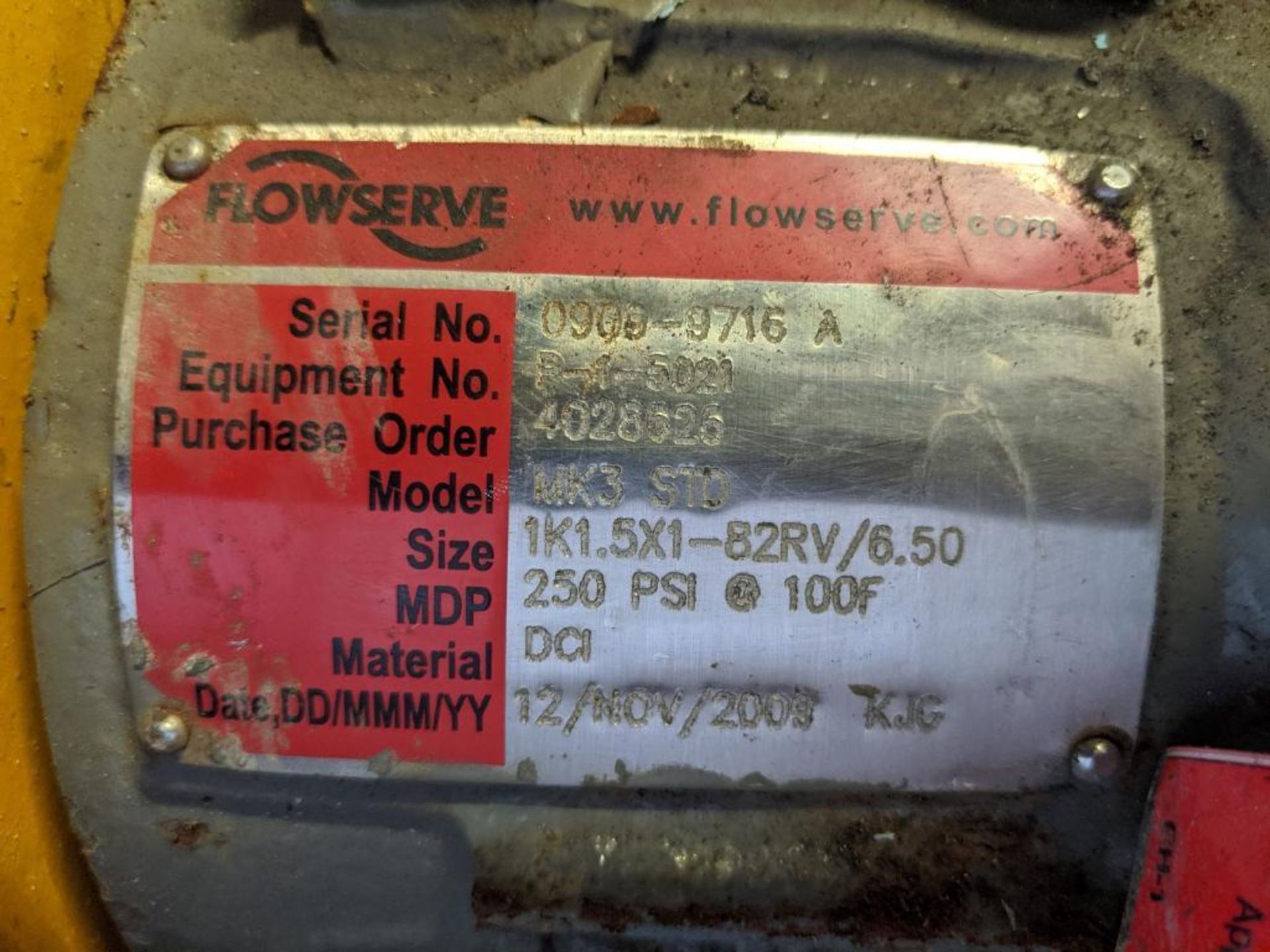 Flowserve Model MK3STD 10 HP Centrifugal Pump - Image 3 of 6