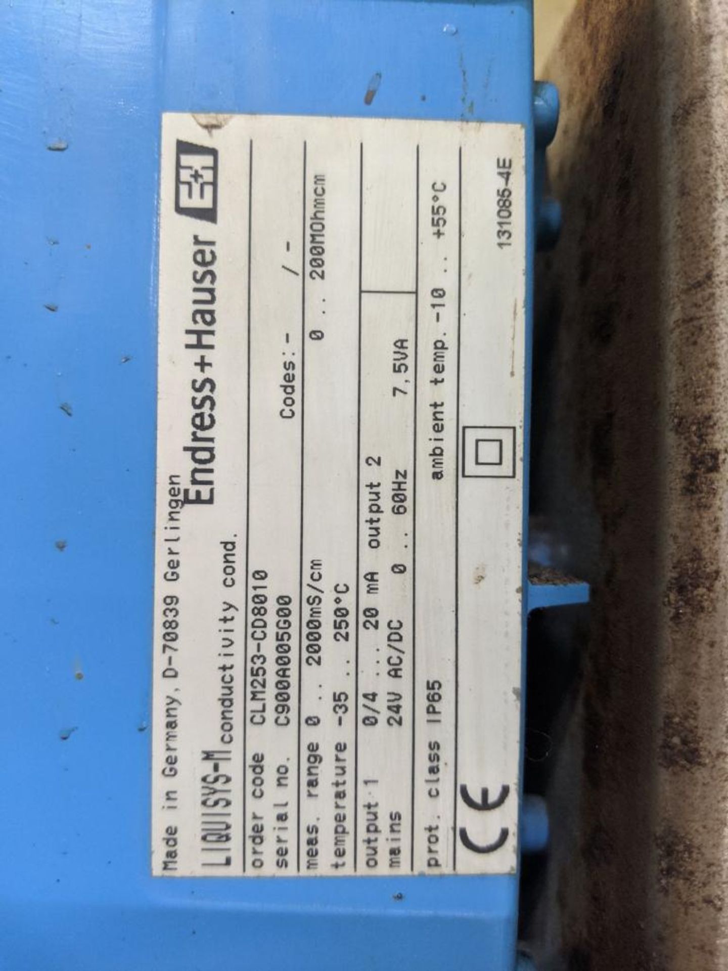 Endress+Hauser Model Liduisys M Conductivity Transmitter - Image 3 of 6