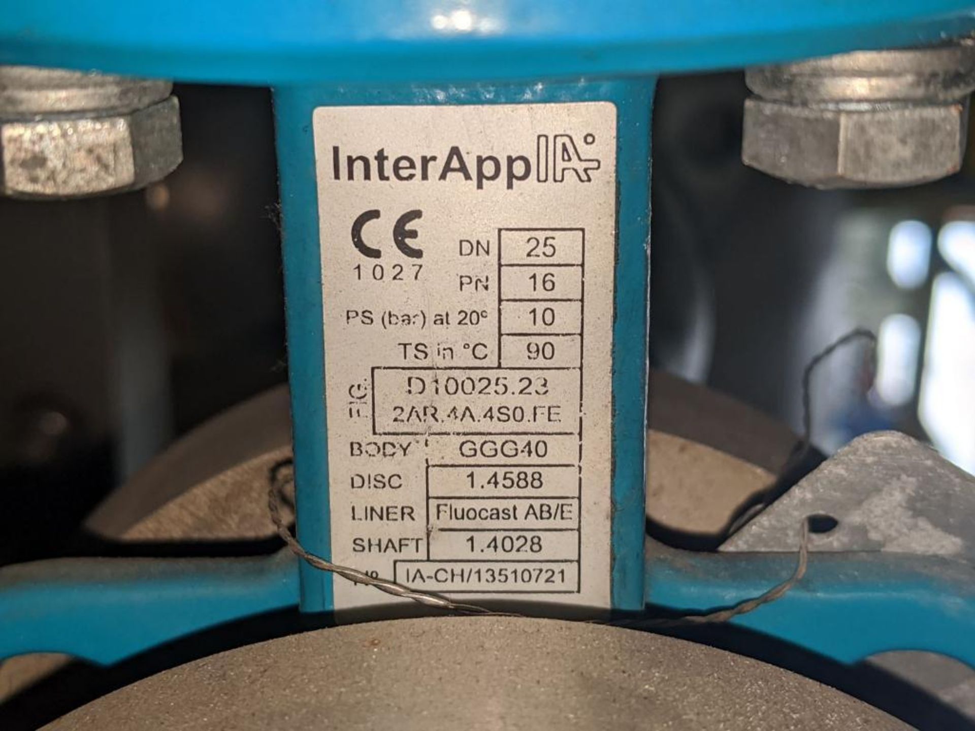 InterApp Pneumatic Actuated Butterfly Valves - Image 3 of 30