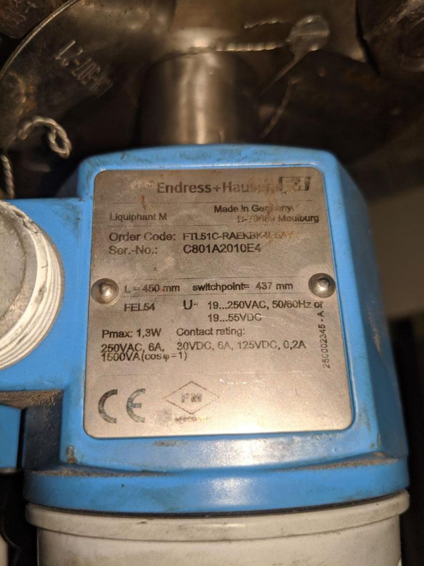 Endress+Hauser Model Liquiphant M Point Level Switch - Image 6 of 6