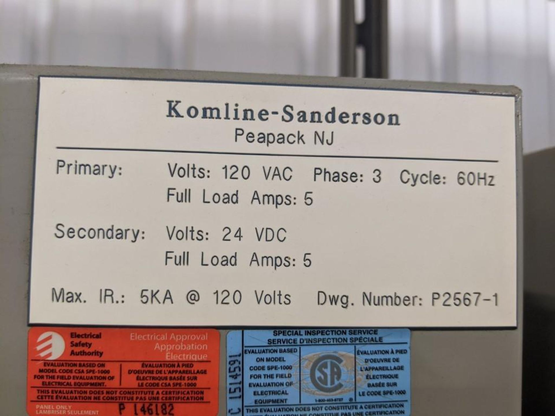 Komline Sanderson Model CIX HVF 1.25x9.75m 11.25 Sq Meter Horizontal Belt Vacuum Filter - Image 2 of 40