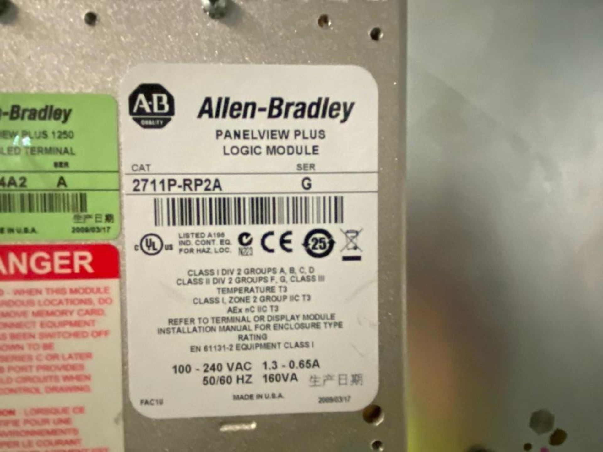 Allen-Bradley PanelView Plus 1250 Controller - Image 5 of 5