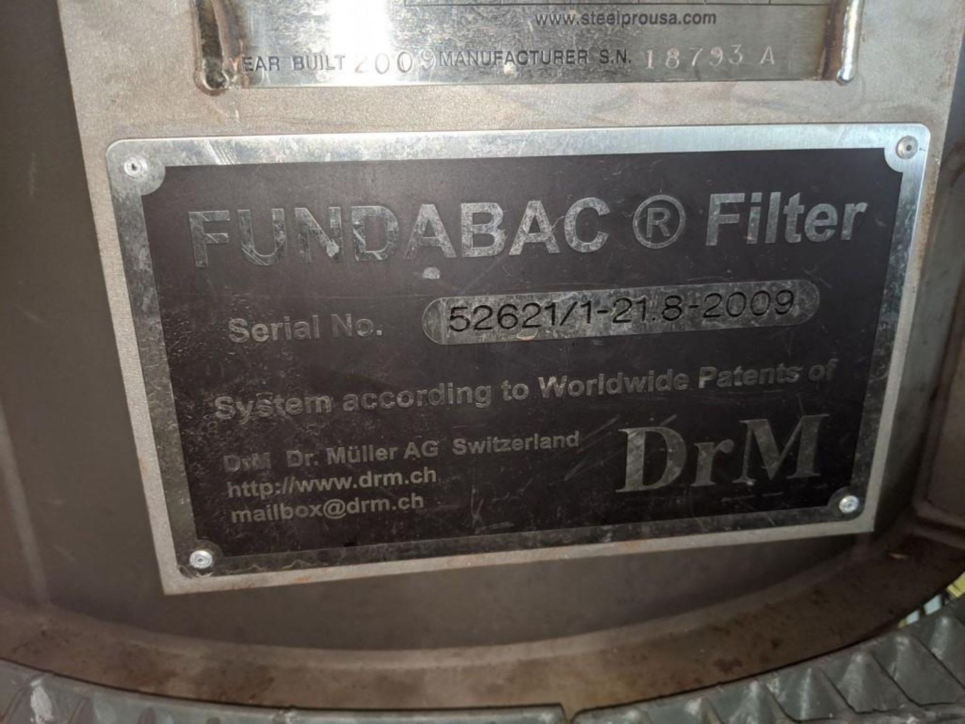 Dr. M Model R-021.8-42-2000/T130Z 21.8 Sq Meter(234 sq ft) Fundabac Candle Filter - Image 3 of 22