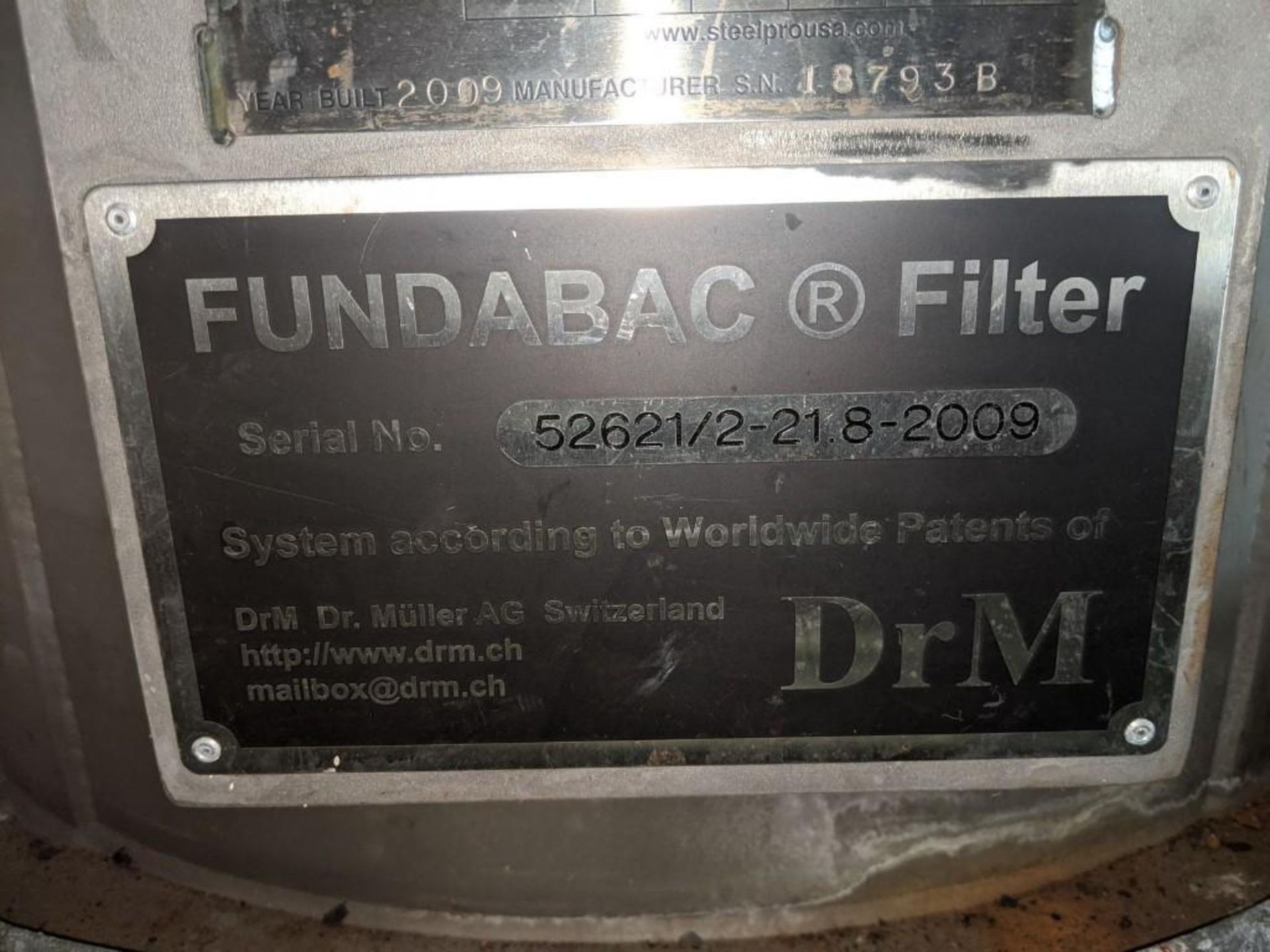Dr. M Model R-021.8-42-2000/T130Z 21.8 Sq Meter(234 sq ft) Fundabac Candle Filter - Image 3 of 23