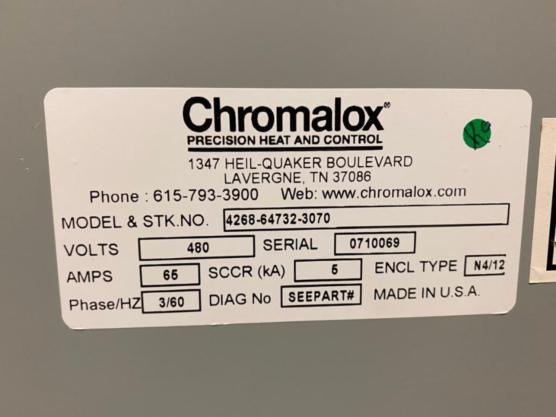 Chromalox CP-C-2502 Temperature Control Panel - Image 11 of 16