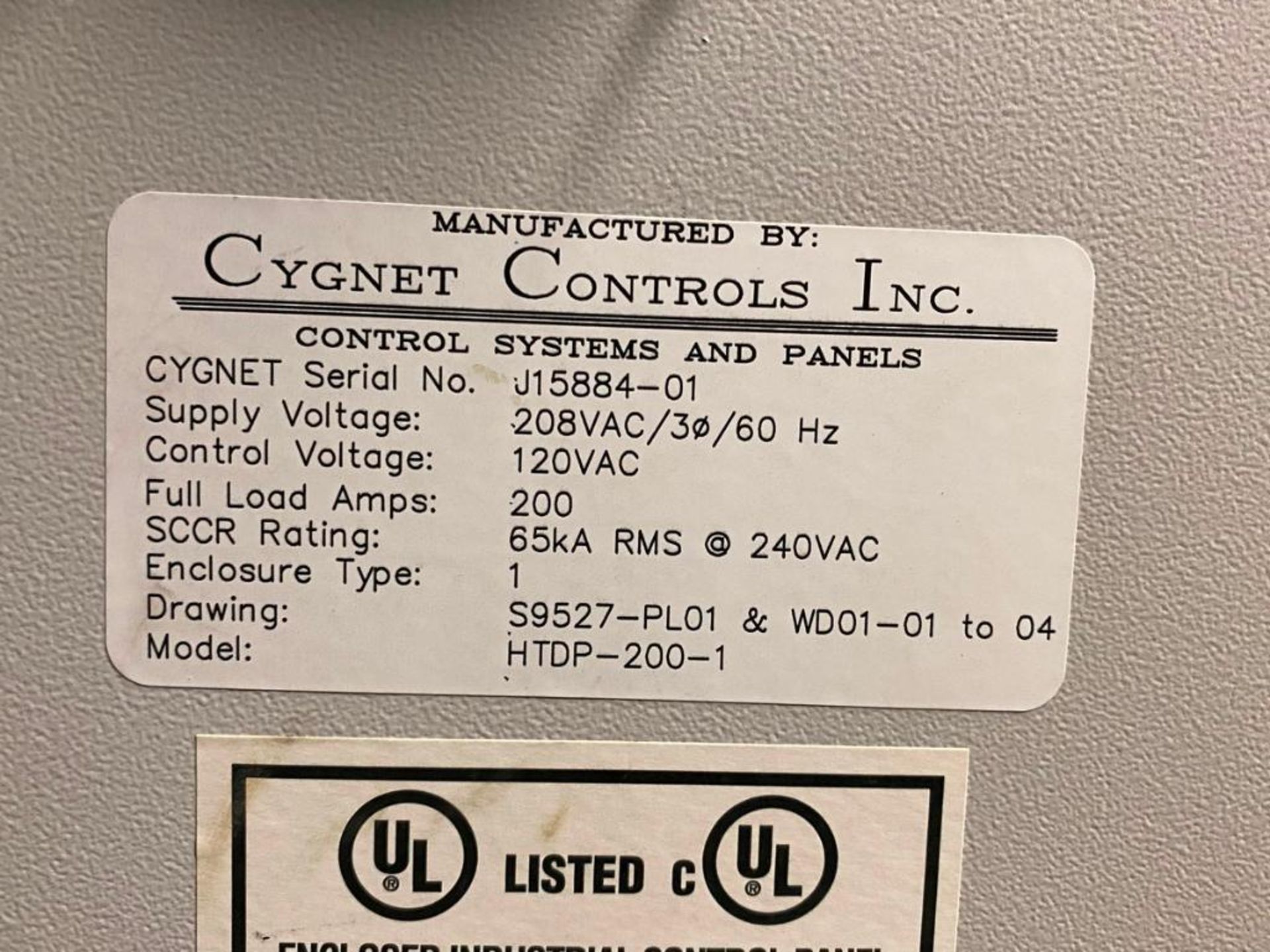 Cygnet Controls Inc. Model HTDP-200-1 120V Heat Trace Control Cabinet - Image 22 of 24