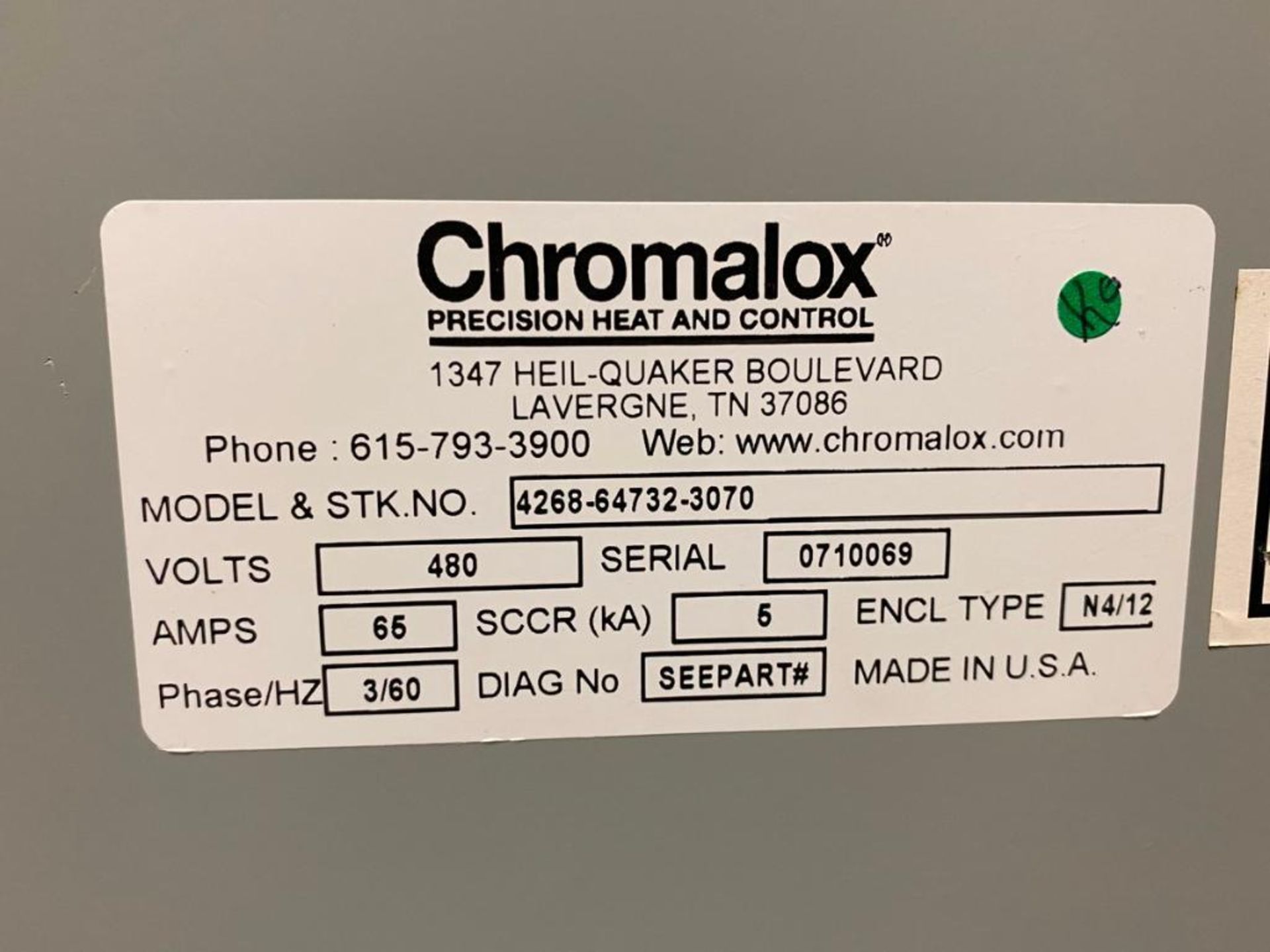 Chromalox CP-C-2502 Temperature Control Panel - Image 12 of 16