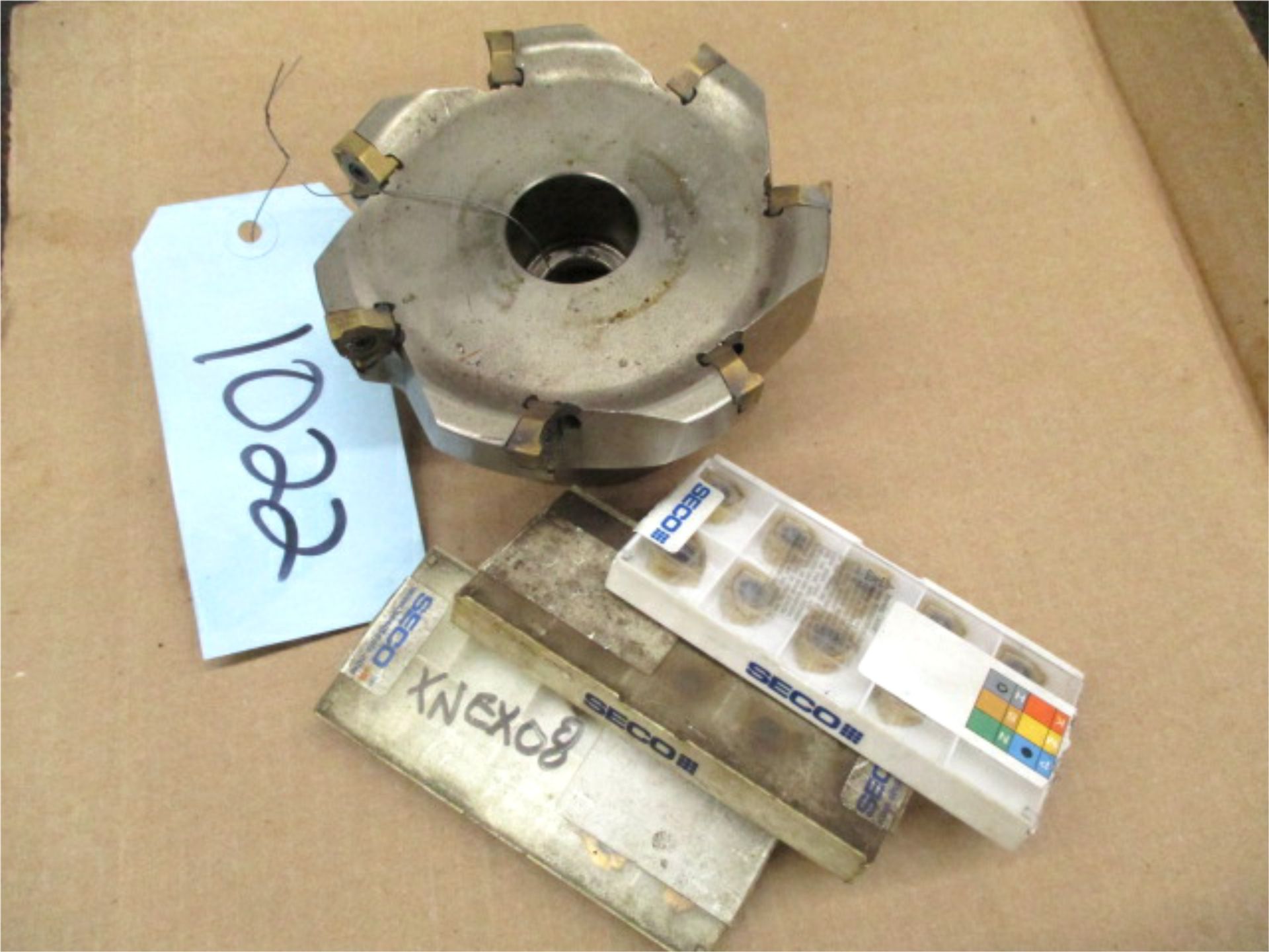 CNC Tooling, 1 pcs. with 3 opened box of inserts