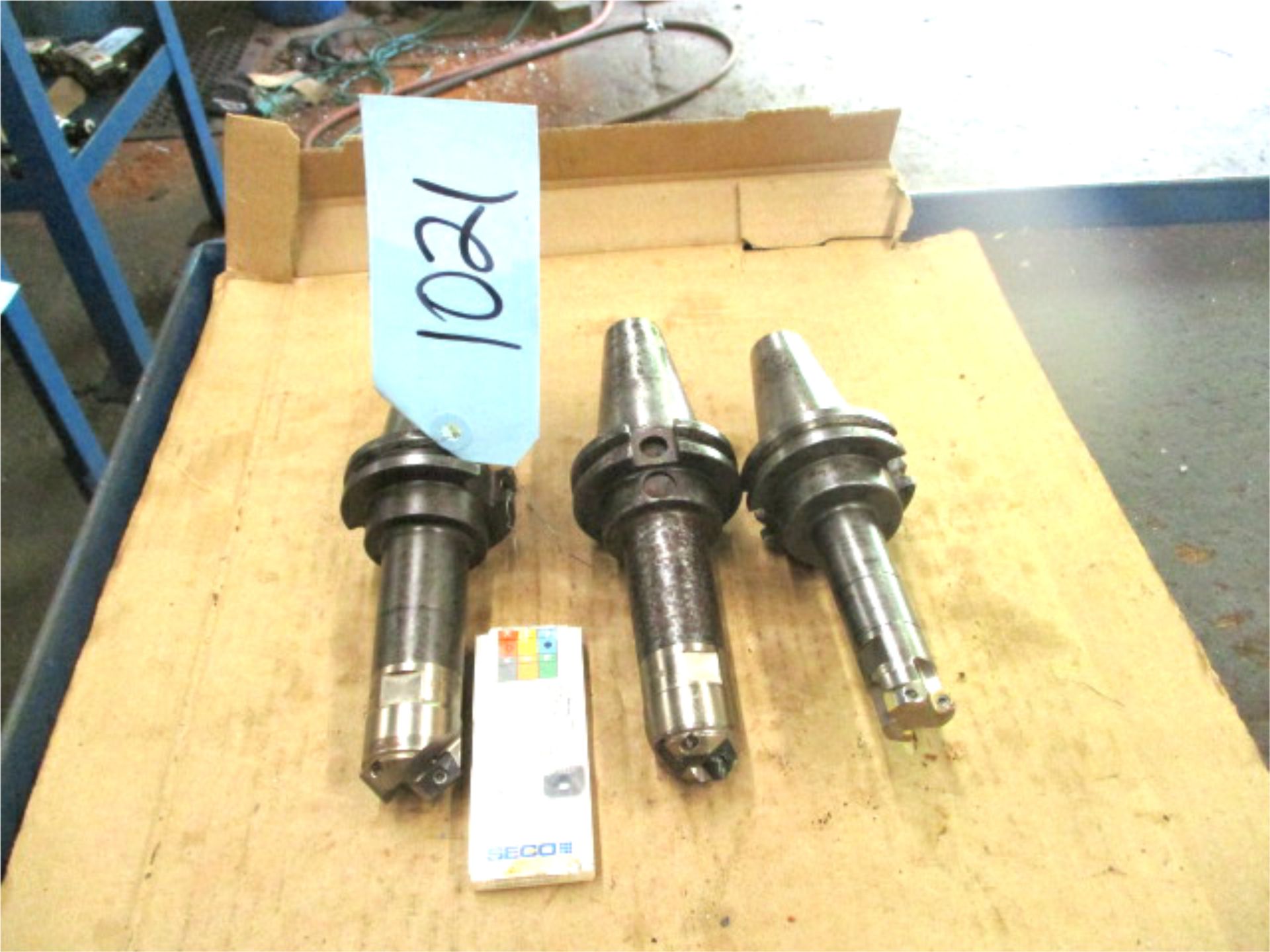 CNC Tooling, 3 pcs. with 1 opened box of inserts