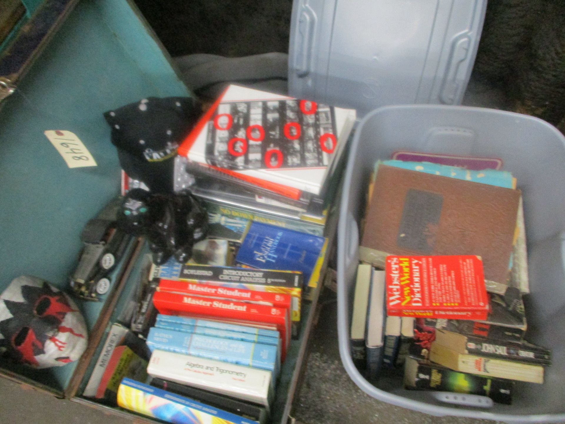 Assorted Books in a vintage trunk