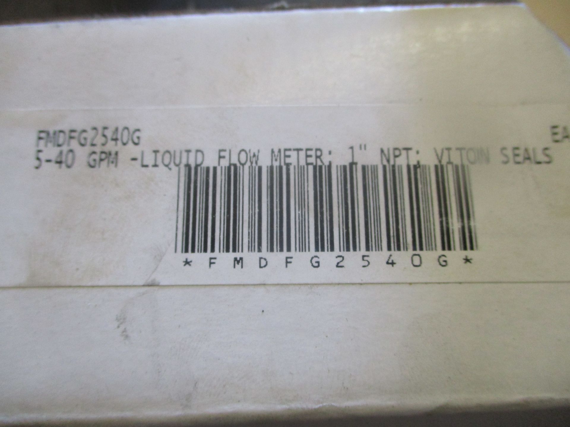 Liquid Flow Meter, 1" NPT, new in box - Image 2 of 2