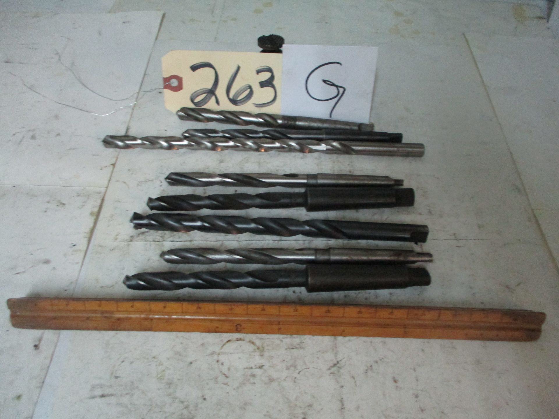 8 pcs. Morse Taper and Straight Shank Drills