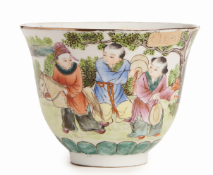 A FAMILLE ROSE 'CHILDREN' WINE CUP