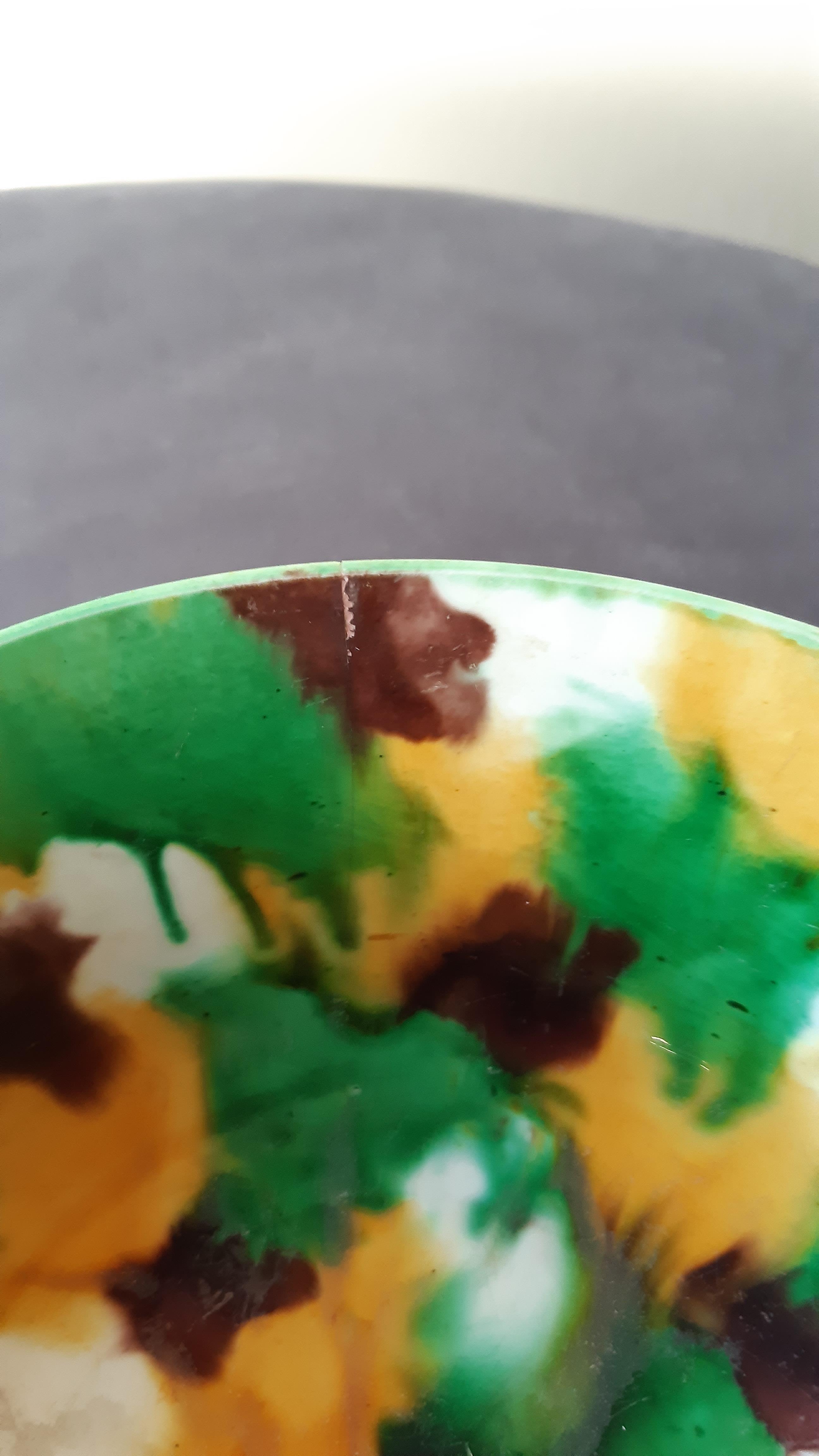 A PAIR OF 'EGG AND SPINACH' GLAZED BOWLS - Image 16 of 22