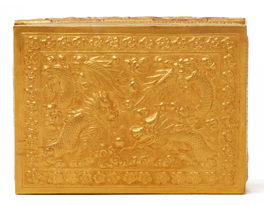 TWO ANTIQUE CHINESE 20K GOLD WEDDING BOXES - Image 3 of 18