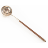 A CHINESE EXPORT SILVER LADLE