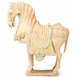 A CHINESE TERRACOTTA HORSE
