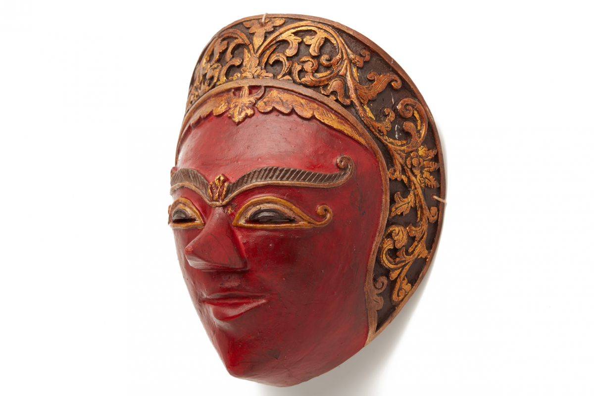 A CHARACTER MASK, FROM THE TOPENG THEATER - Image 2 of 5