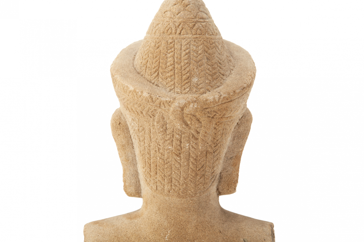 A SANDSTONE HEAD OF VISHNU - Image 2 of 3