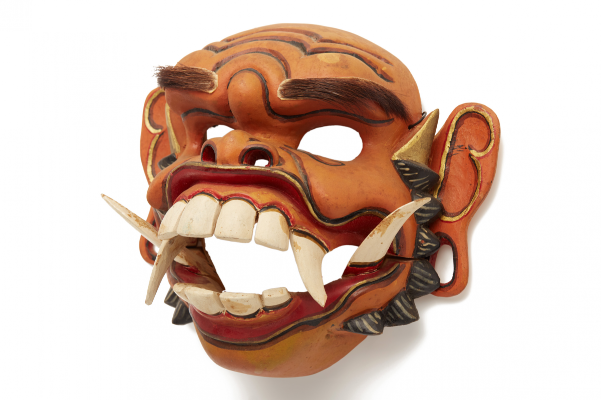 A MASK OF CELULUK, FROM THE BARONG CALONARANG THEATER - Image 2 of 5