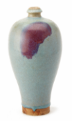 A JUN GLAZED MEIPING VASE