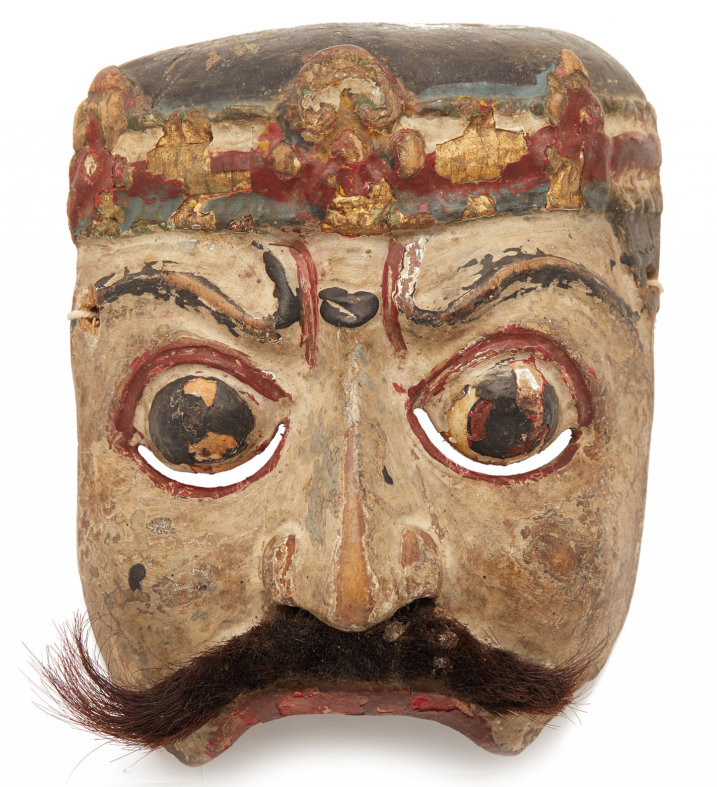 A MASK OF AMAQ DARMI, FROM THE TOPENG THEATER