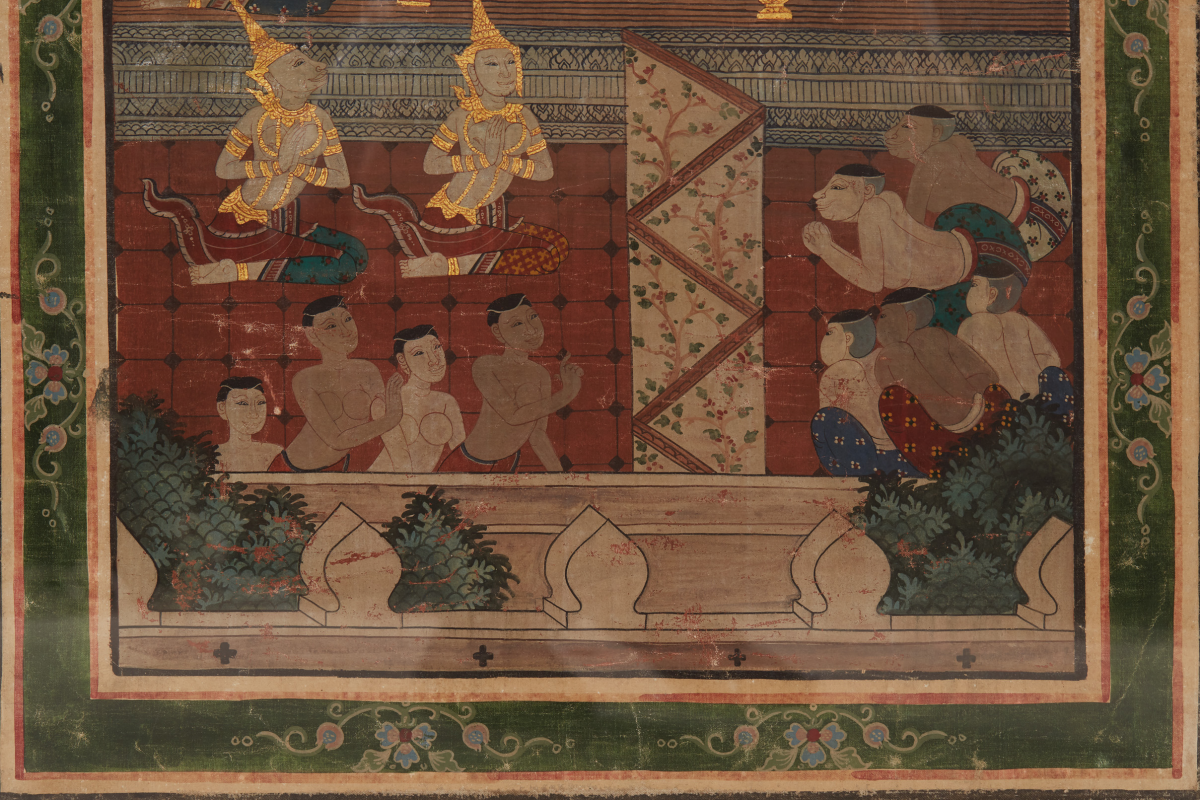 AN ANTIQUE THAI BUDDHIST MANUSCRIPT - Image 3 of 3