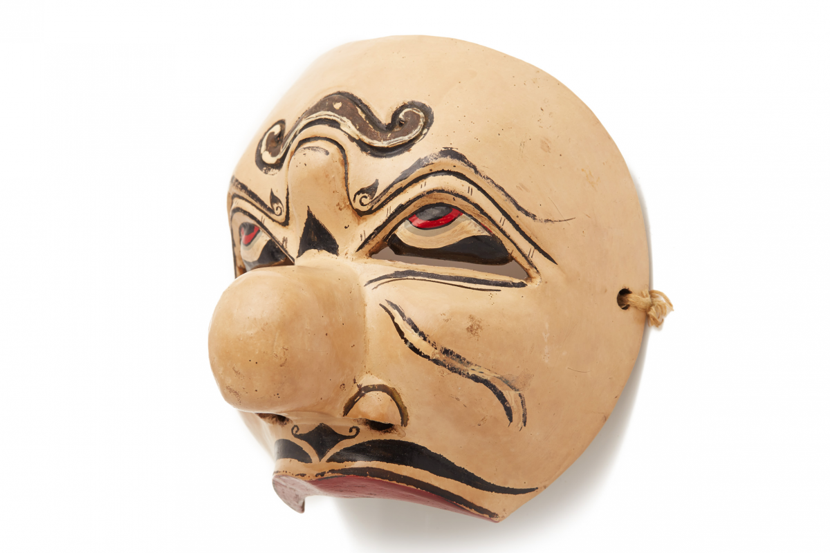 A MASK OF PENTUL, FROM THE TOPENG THEATRE - Image 2 of 5
