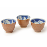 THREE BATAVIAN PORCELAIN BOWLS