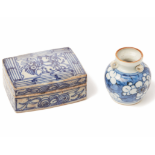 TWO BLUE AND WHITE PORCELAIN WARES