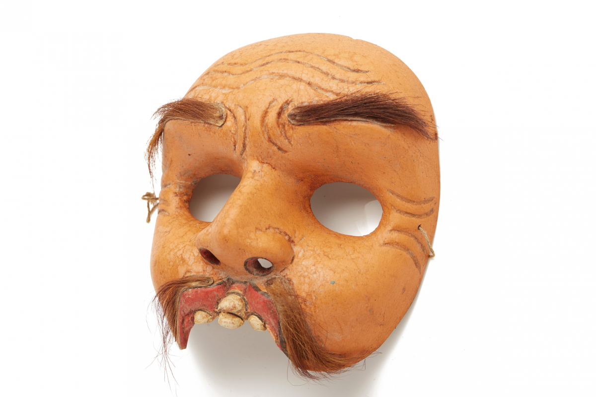 A MASK OF BONDRES CUNGIH, FROM THE TOPENG THEATER (2) - Image 2 of 5
