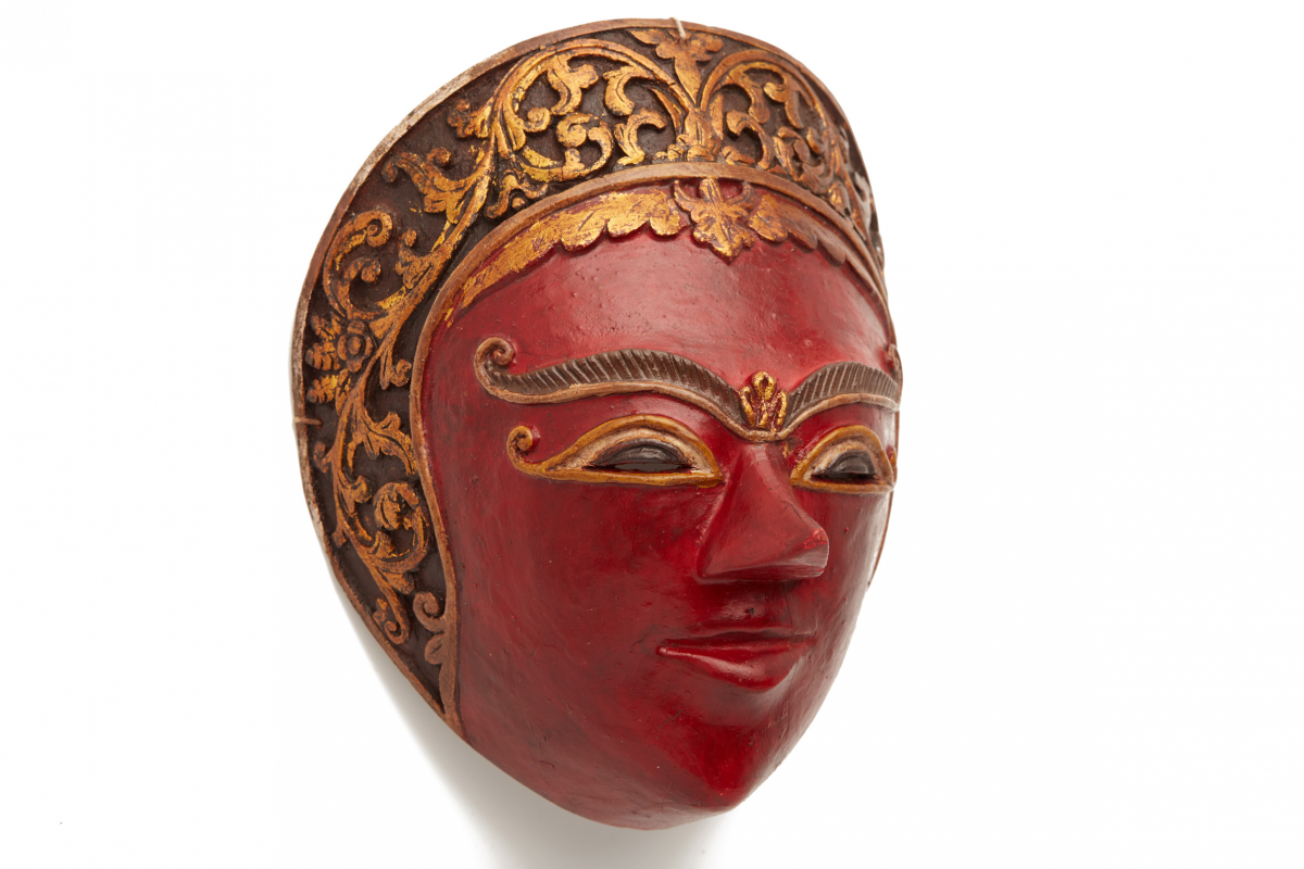 A CHARACTER MASK, FROM THE TOPENG THEATER - Image 3 of 5