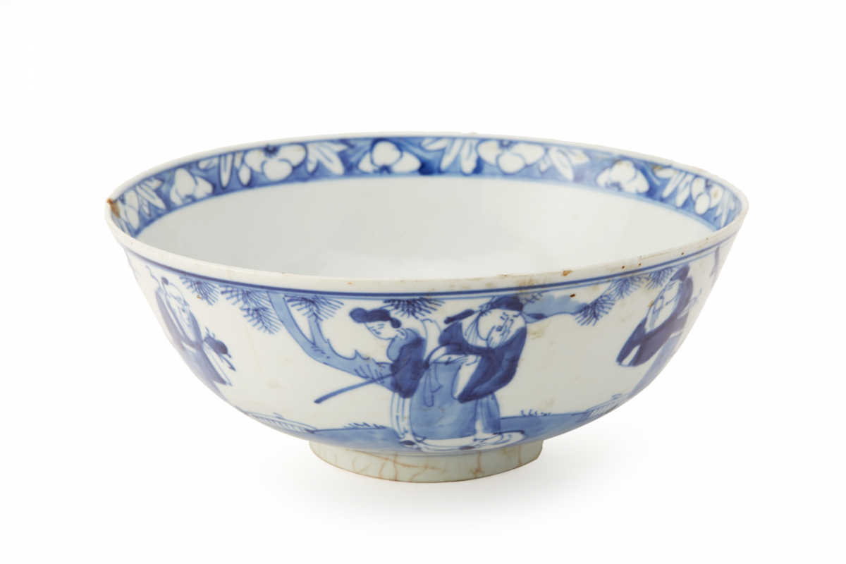 TWO BLUE AND WHITE PORCELAIN BOWLS - Image 2 of 8