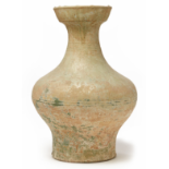 A LARGE GREEN-GLAZED POTTERY HU JAR (3)