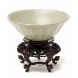 A LONGQUAN CELADON LOTUS BOWL (3)