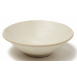 A WHITE WARE XING STYLE SHALLOW BOWL