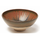 A HENAN RUSSET STRIPED BLACK-GLAZED BOWL