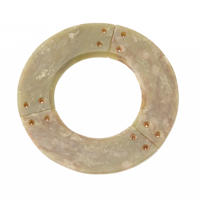 A JADE THREE SECTION DISC