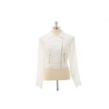 A BLACK LABEL BY CHICOS WHITE JACKET
