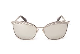 A PAIR OF KATE SPADE MIRRORED DIAMANTÉ SUNGLASSES