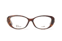 A PAIR OF CHRISTIAN DIOR TORTOISE SHELL READING GLASSES