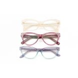 A COLLECTION OF 3 PAIRS OF 'SEE' READING GLASSES (2)