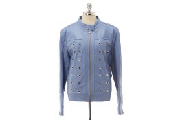 AN ESCADA 'LIVET' LEATHER JACKET