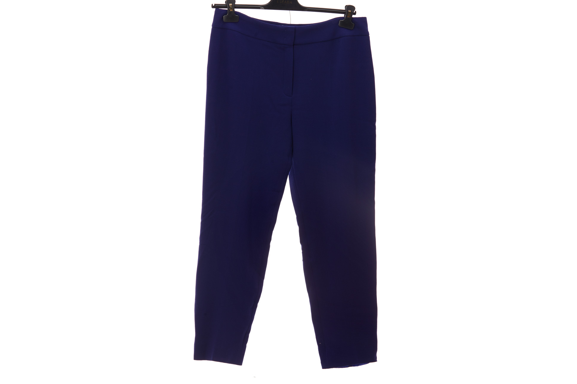 A PAIR OF ESCADA 'TINA INK' WOOL TROUSERS