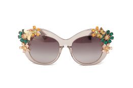 A PAIR OF DOLCE & GABBANA JEWEL EMBELLISHED SUNGLASSES