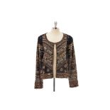 A CALYPSO ST BARTH GOLD & BLACK SEQUINNED JACKET
