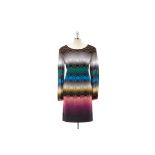 A MISSONI MULTICOLOURED KNITTED DRESS