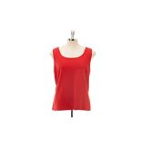 A ST JOHN RED KNITTED SLEEVELESS TOP