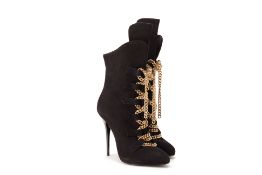 A PAIR OF GIUSEPPE ZANOTTI LACED SUEDE BOOTS EU 39