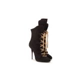 A PAIR OF GIUSEPPE ZANOTTI LACED SUEDE BOOTS EU 39